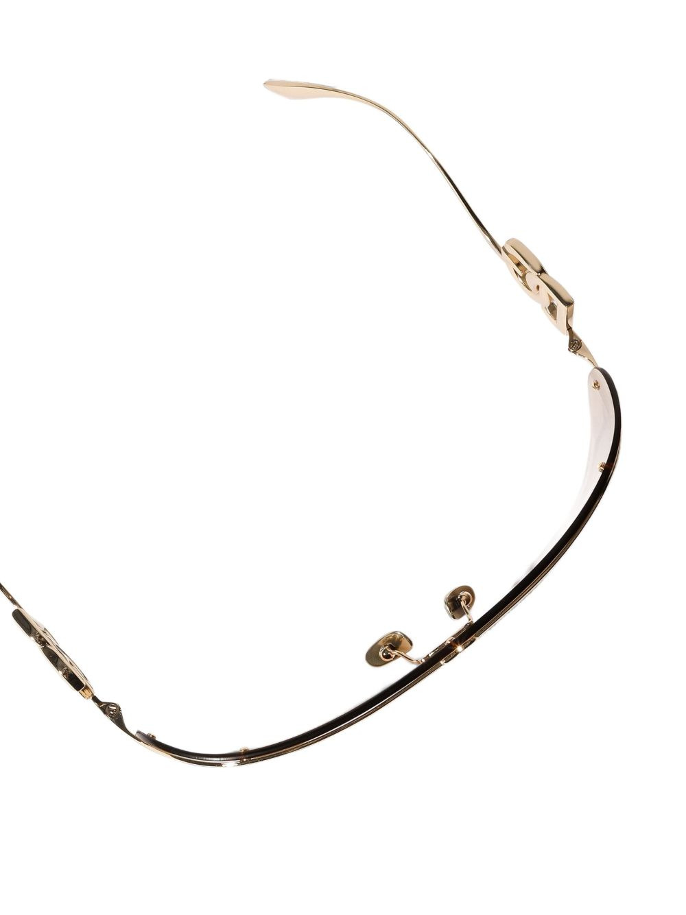logo-plaque pilot-frame sunglasses - 4