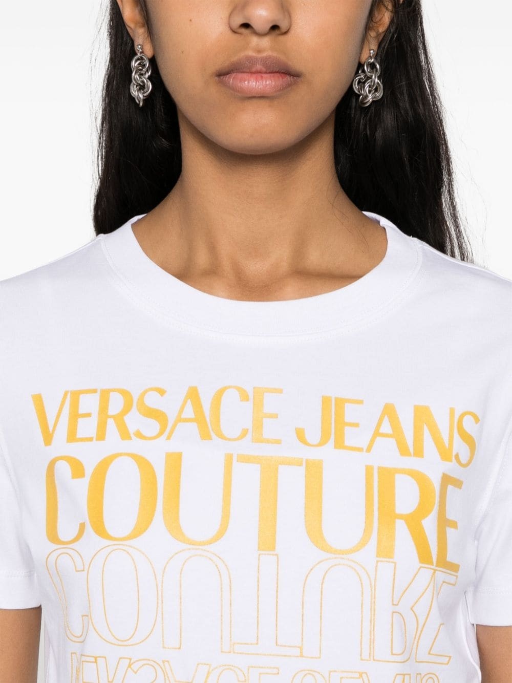 Upside Down-logo cotton T-shirt - 5