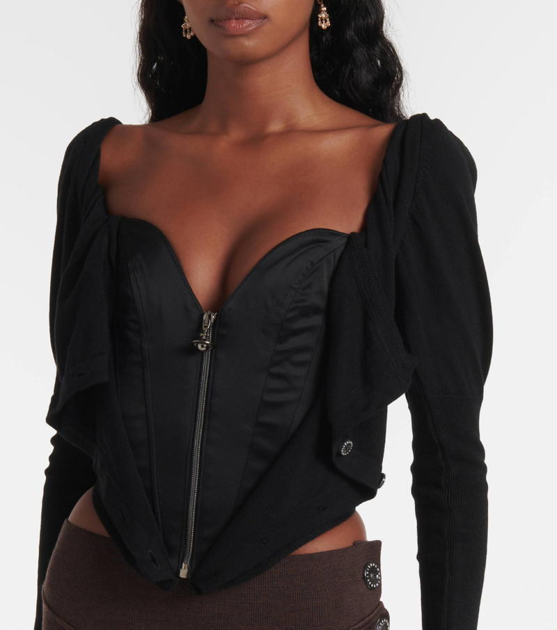 Bea draped bustier top 4