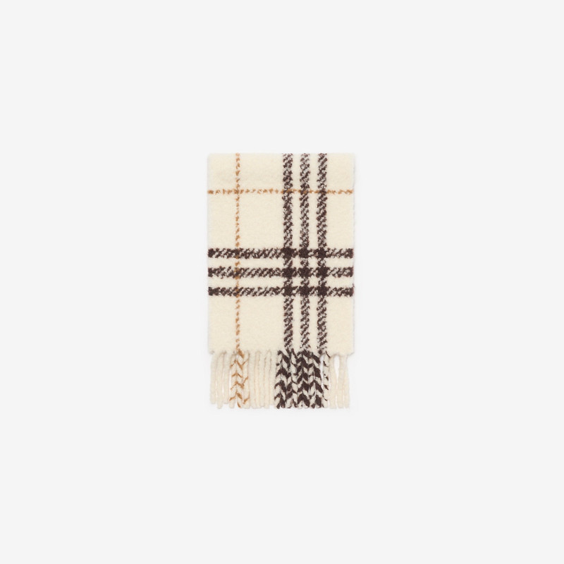 Burberry Check Alpaca Wool Blend Bouclé Scarf outlook