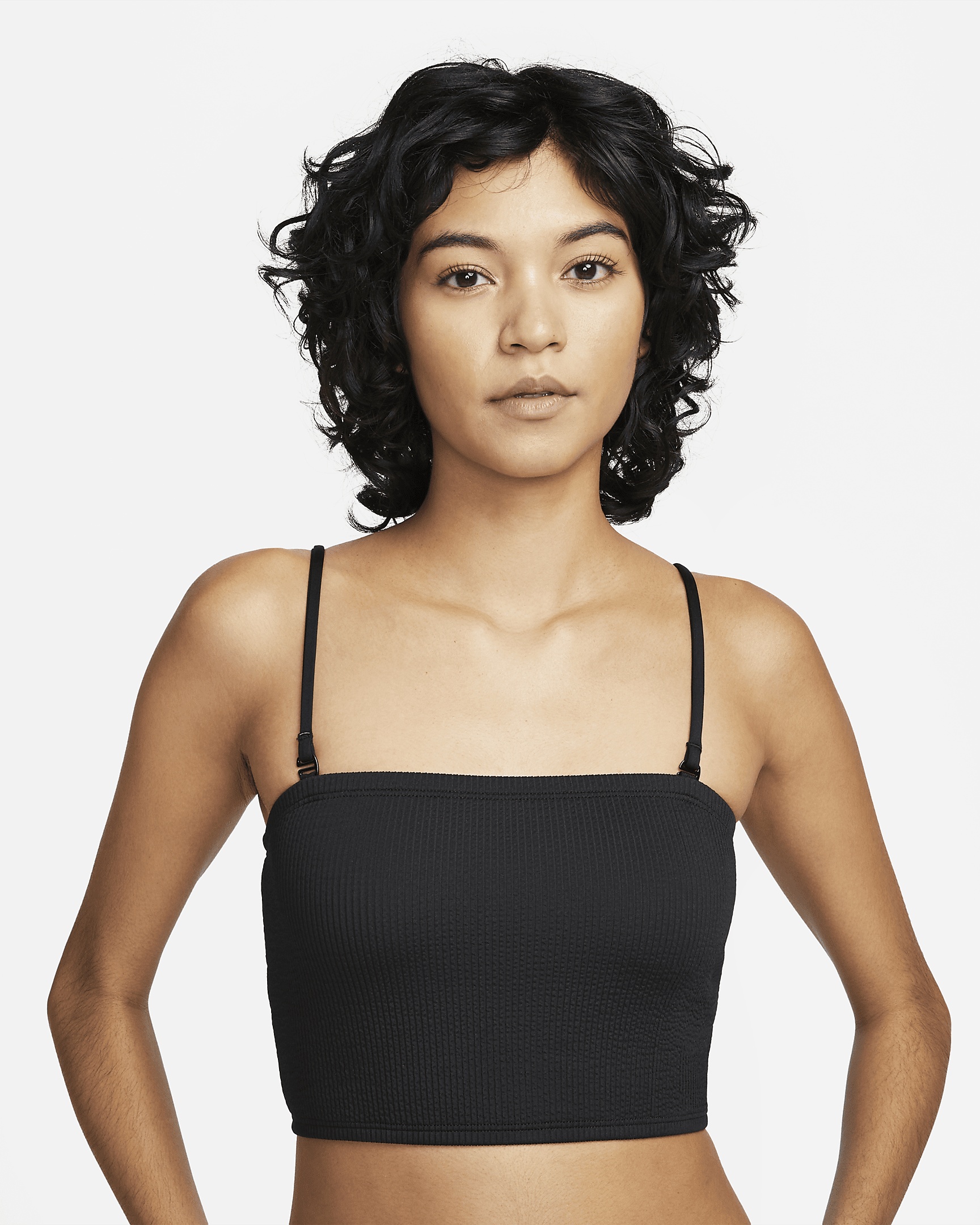 Nike Women's Bandeau Midkini Swim Top - 1