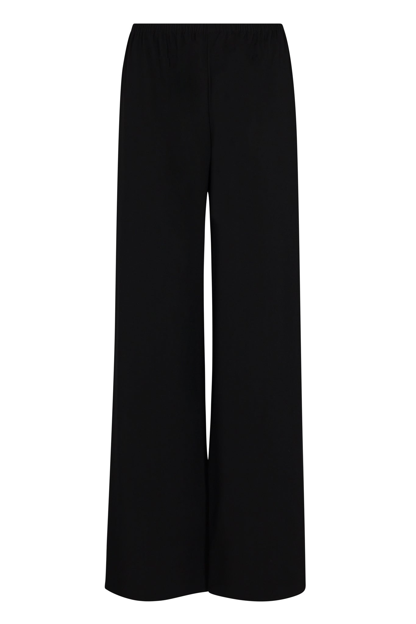 BLACK CREPE EASY PANTS - 3
