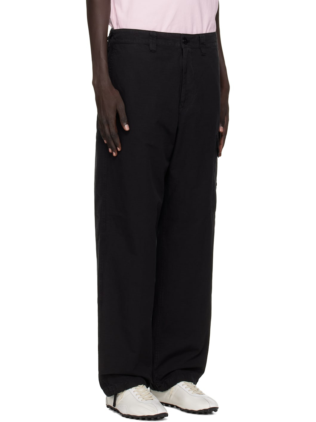 Black 3100011 Organic Cotton Ripstop Cargo Pants - 2