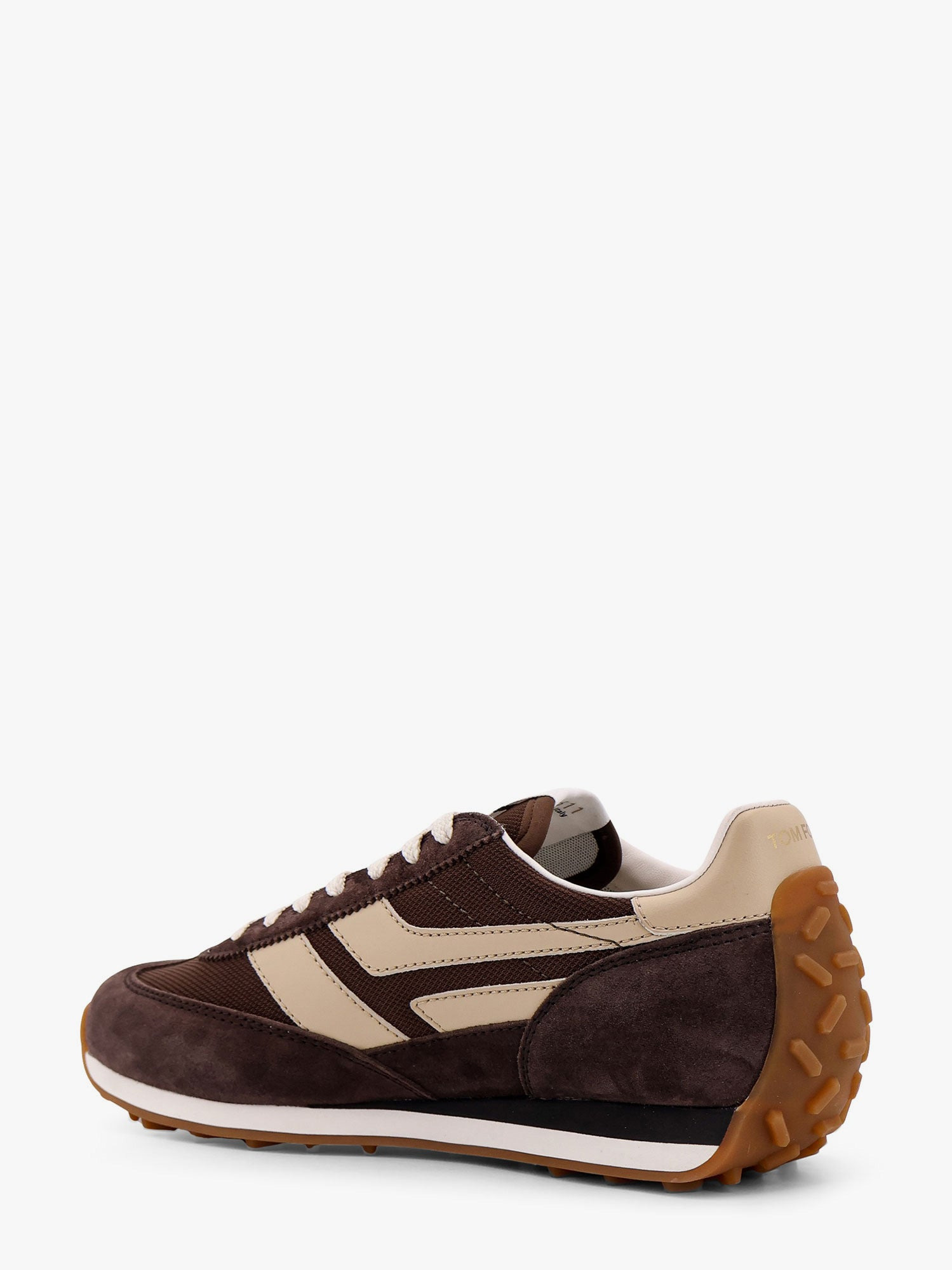 Tom Ford Men Low-Top Suede And Mesh Sneakers - 3