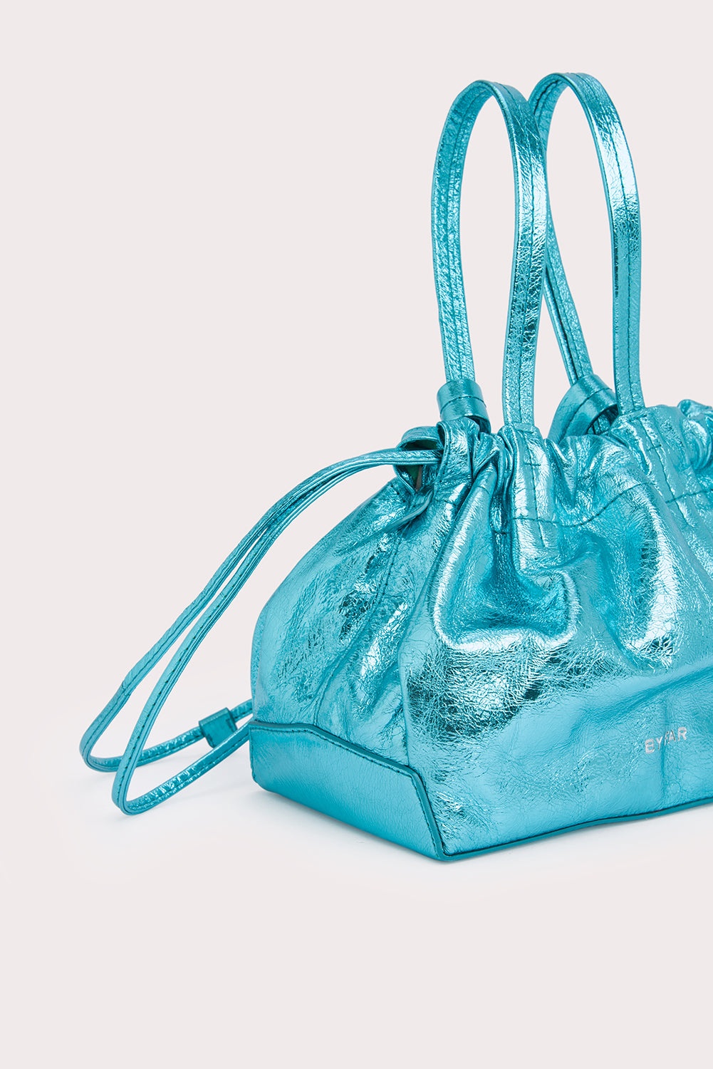 Malmo Aquamarine Metallic Leather - 4