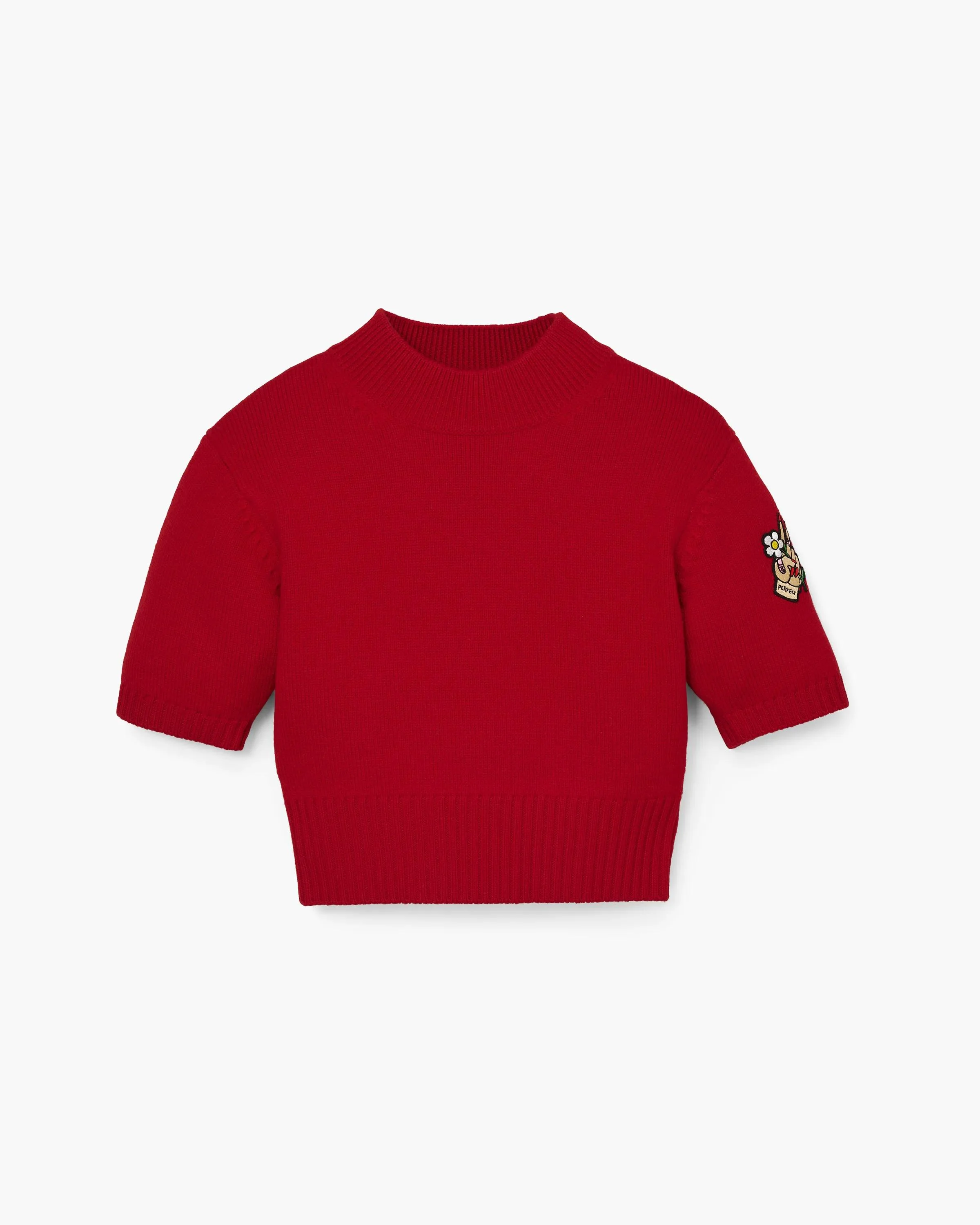 TATTOO PATCH MOCK NECK SWEATER - 1