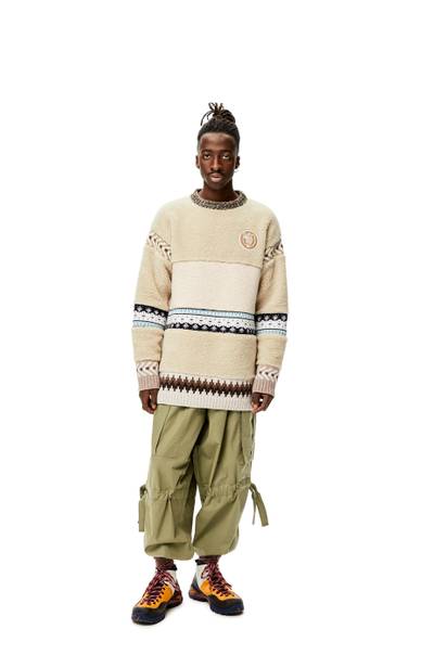 Loewe Recycled fleece sweater in wool outlook