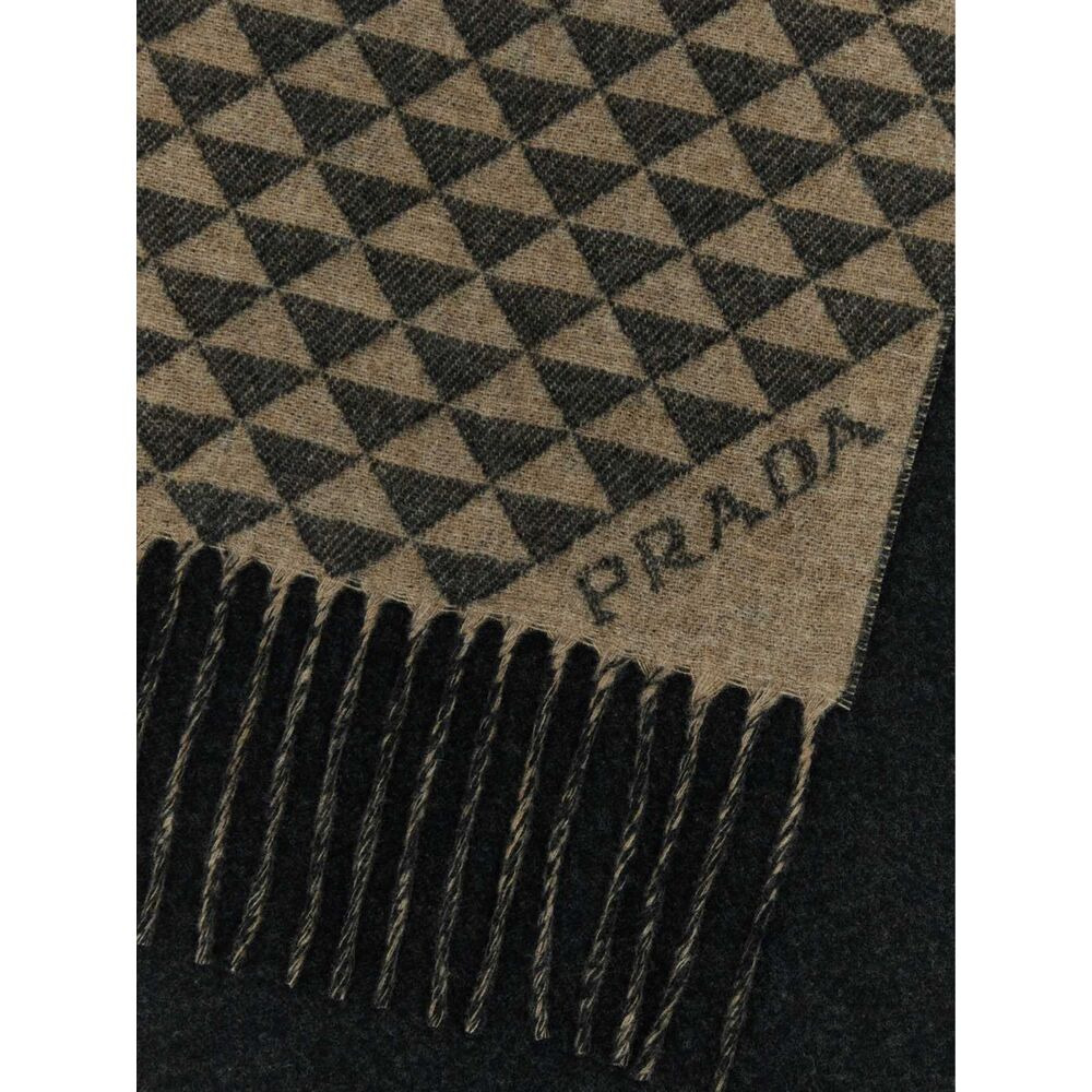 Prada Brown Scarves Men - 3