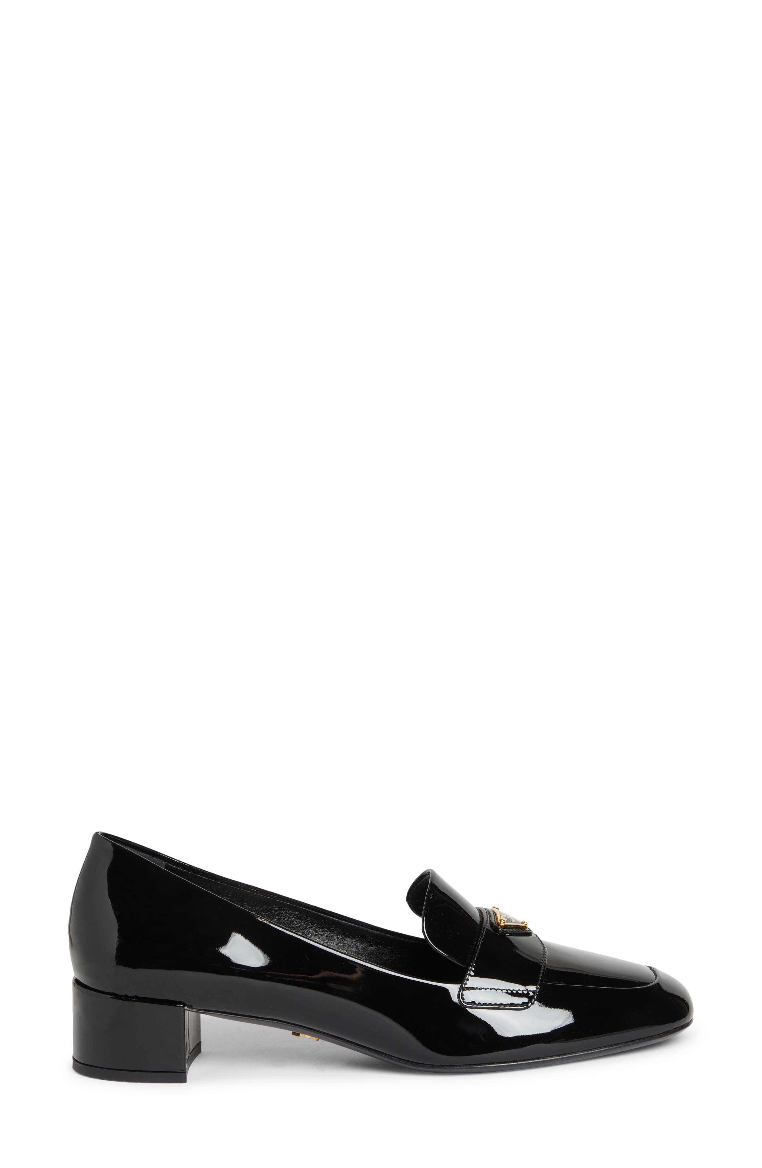 Triangle Logo Loafer Pump - 3