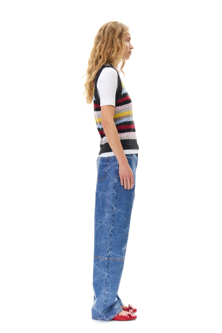 STRIPED MULTICOLOUR VEST - 5