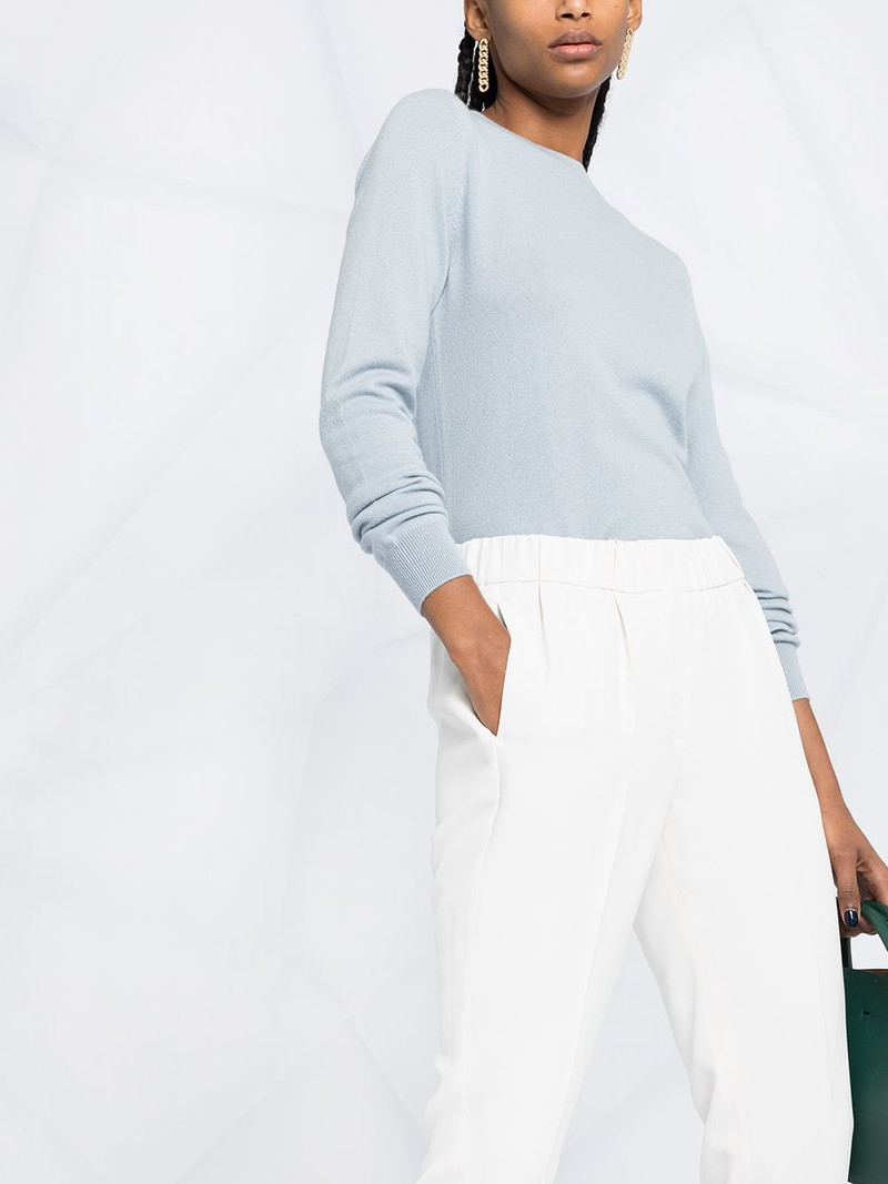 elasticated tapered trousers 3