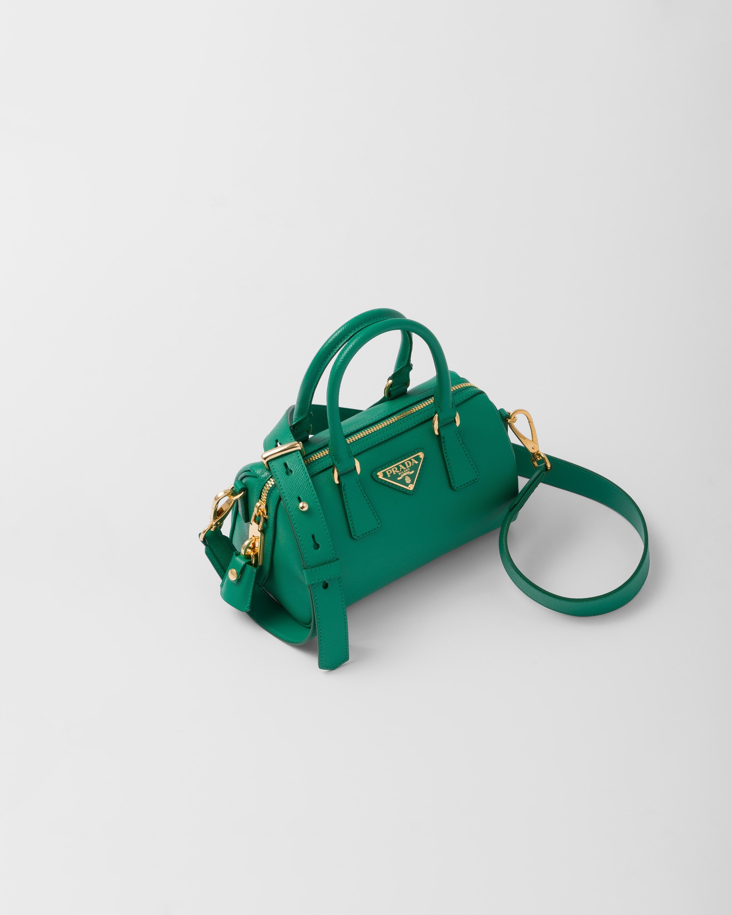 Saffiano leather top-handle bag - 3