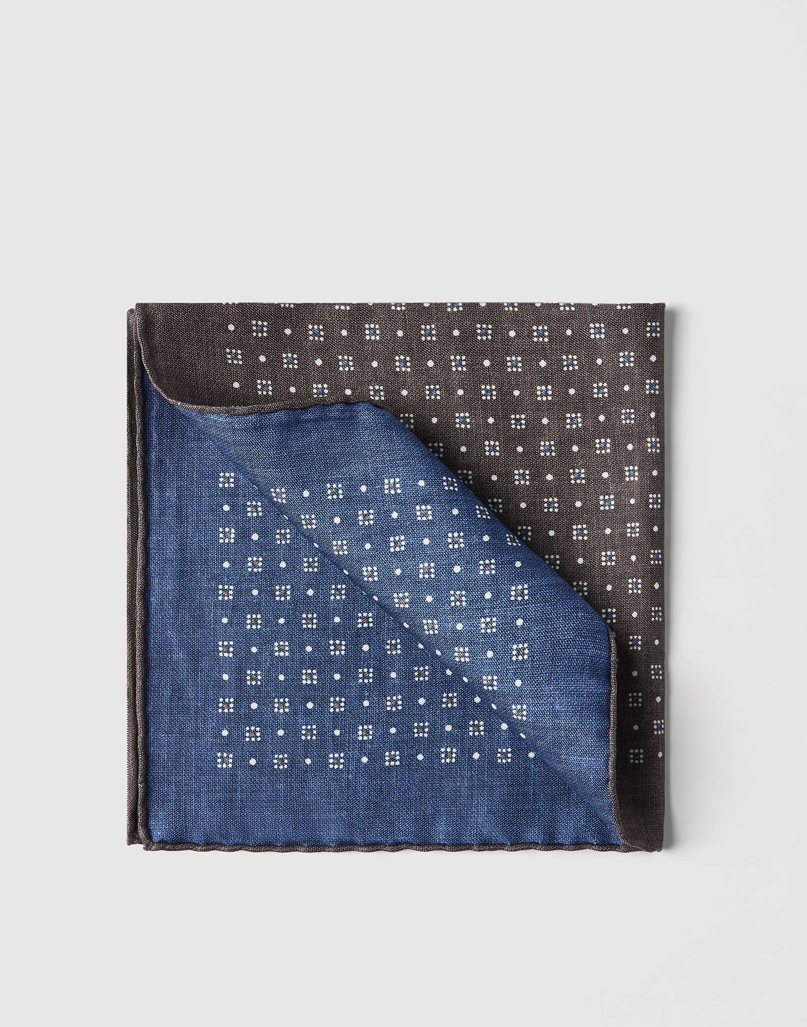 Silk patterned pocket square - 1