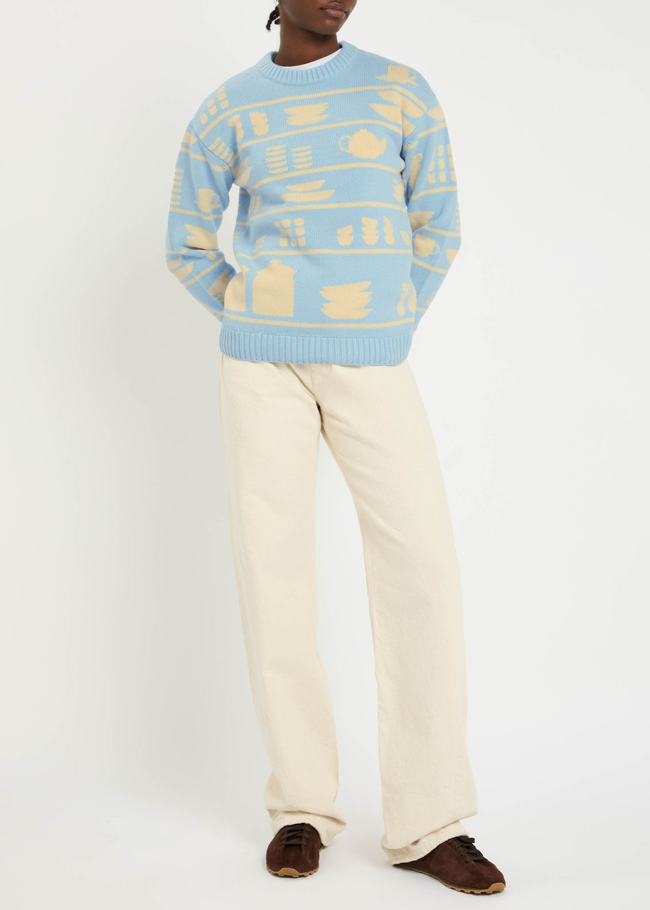 JW Anderson Crockery-intarsia Wool Jumper - 4