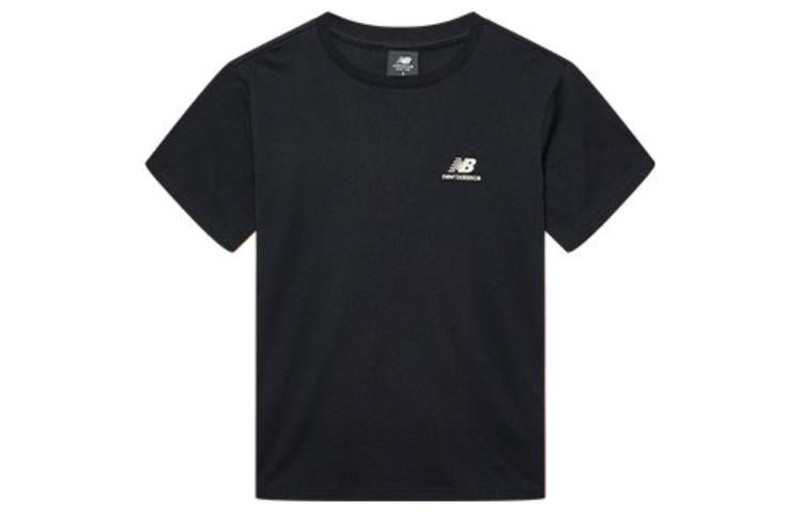 New Balance New Balance Logo Graphic T-Shirt 'Black White' AMT22367-BK outlook
