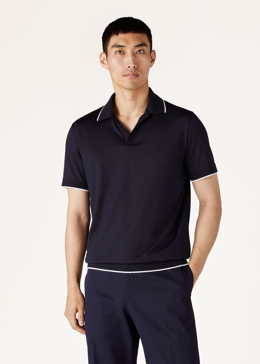 Buttonless Polo Shirt - 4
