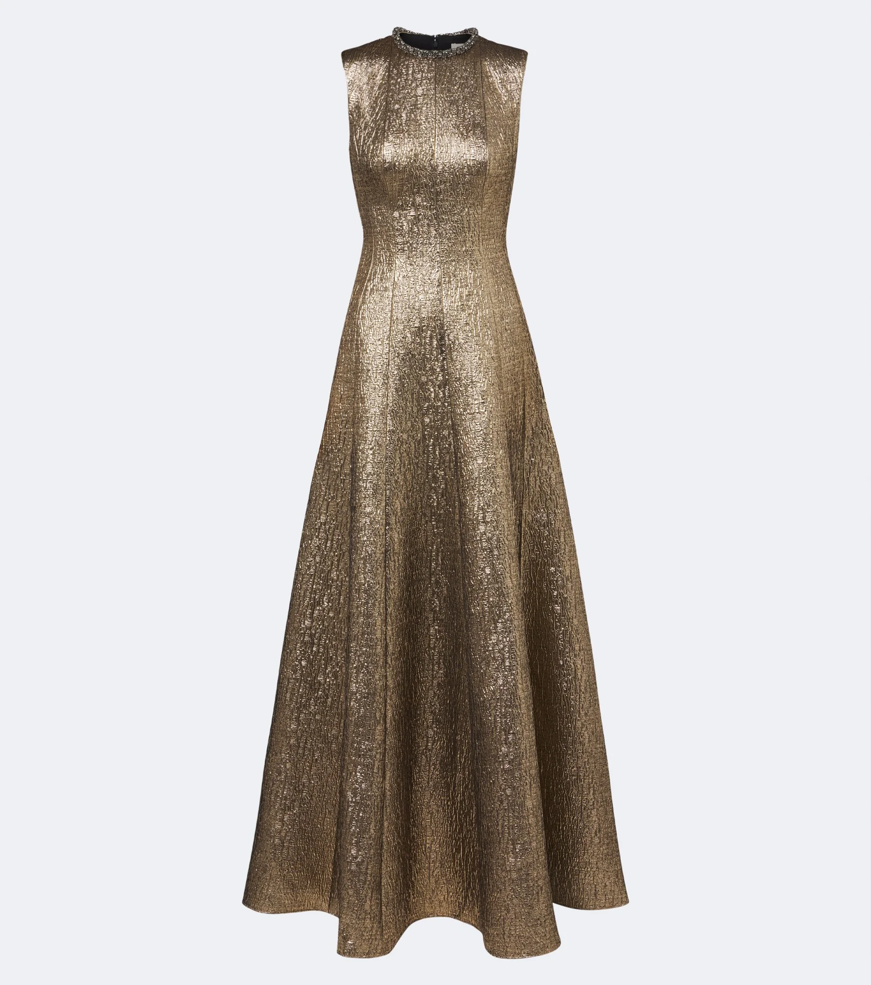 Embellished lamé jacquard gown - 1