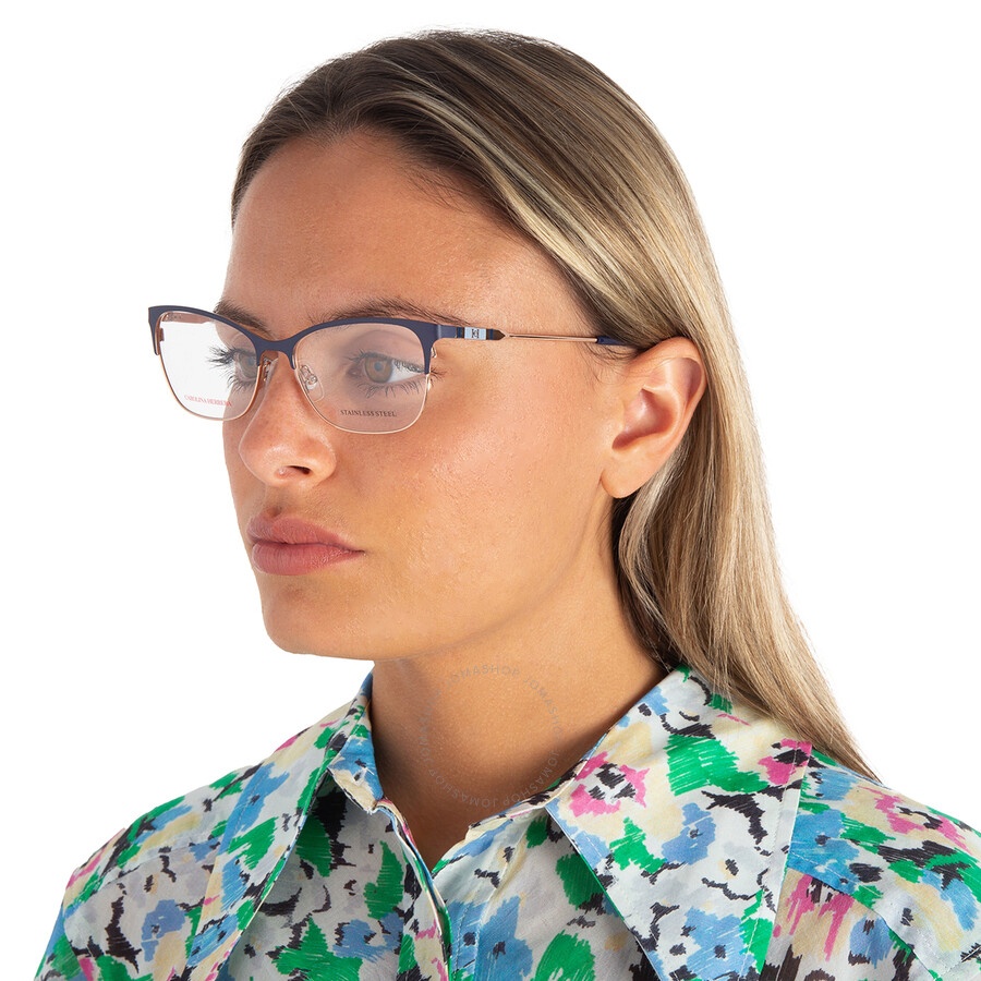 Carolina Herrera Demo Cat Eye Ladies Eyeglasses CH 0074 0LKS 53 - 2