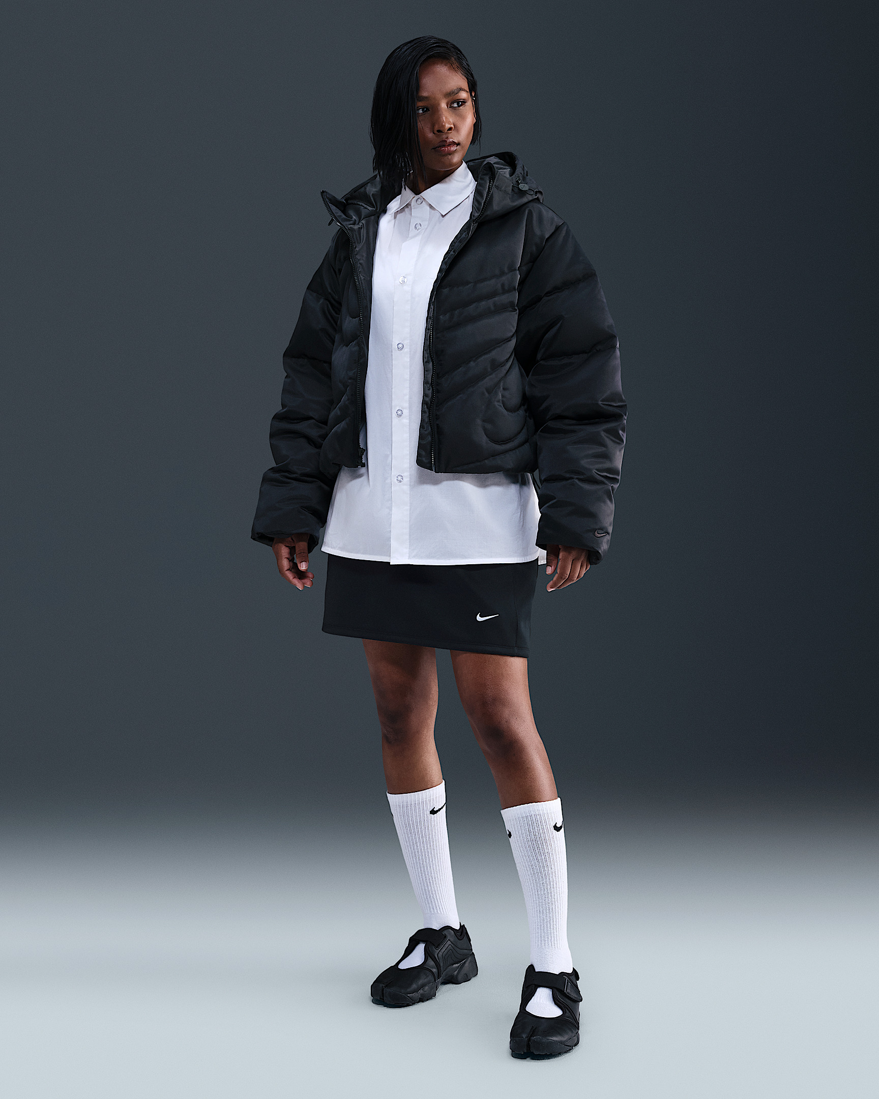 Nike Sportswear Swoosh Series Women's Therma-FIT Oversized Down Puffer Jacket - 4