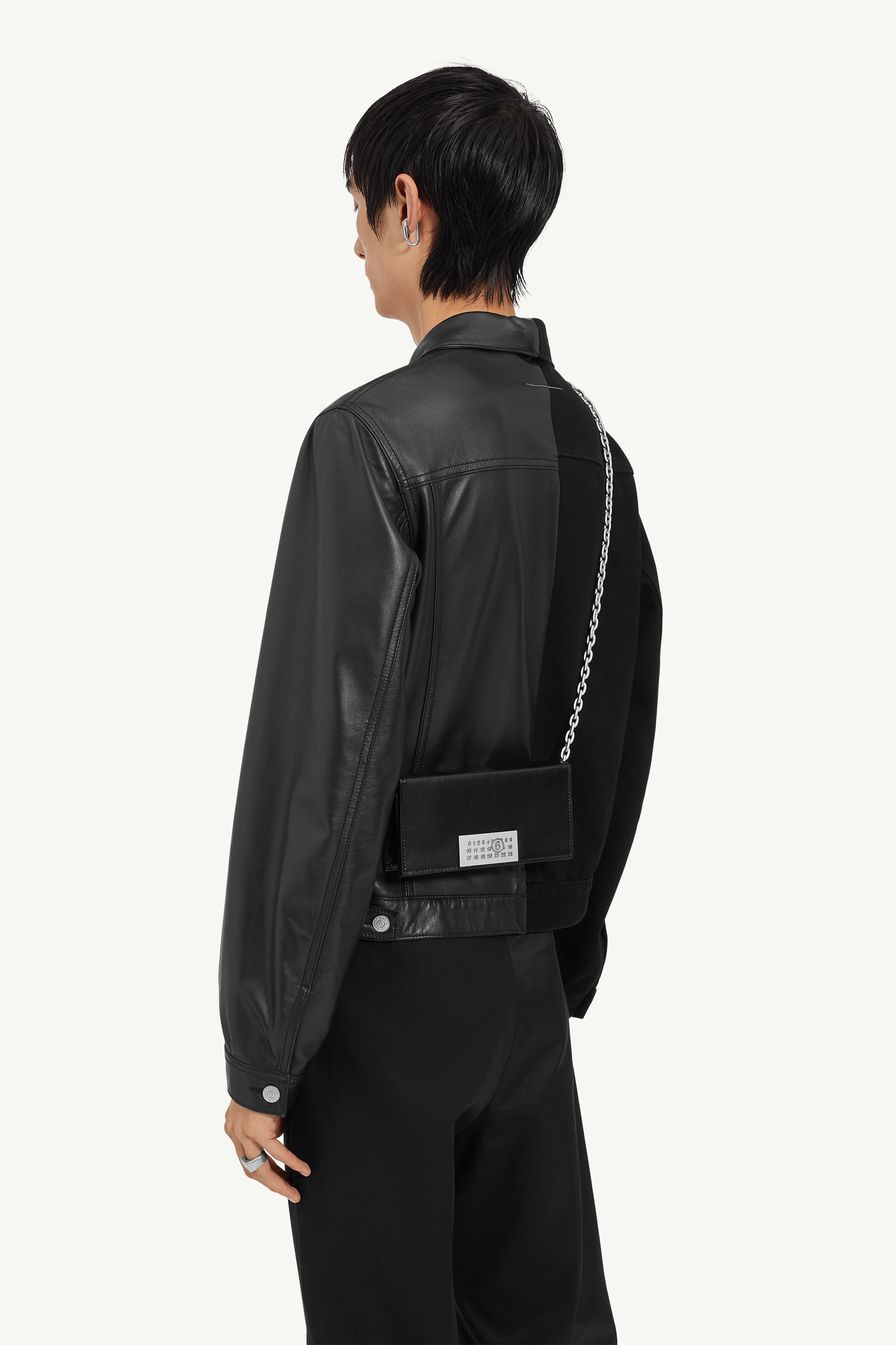 【MM6 Maison Margiela】 ORIGAMI 6 CHAIN WALLET MM6 Maison Margiela White & Black Origami 6 Chain Wallet MM6
