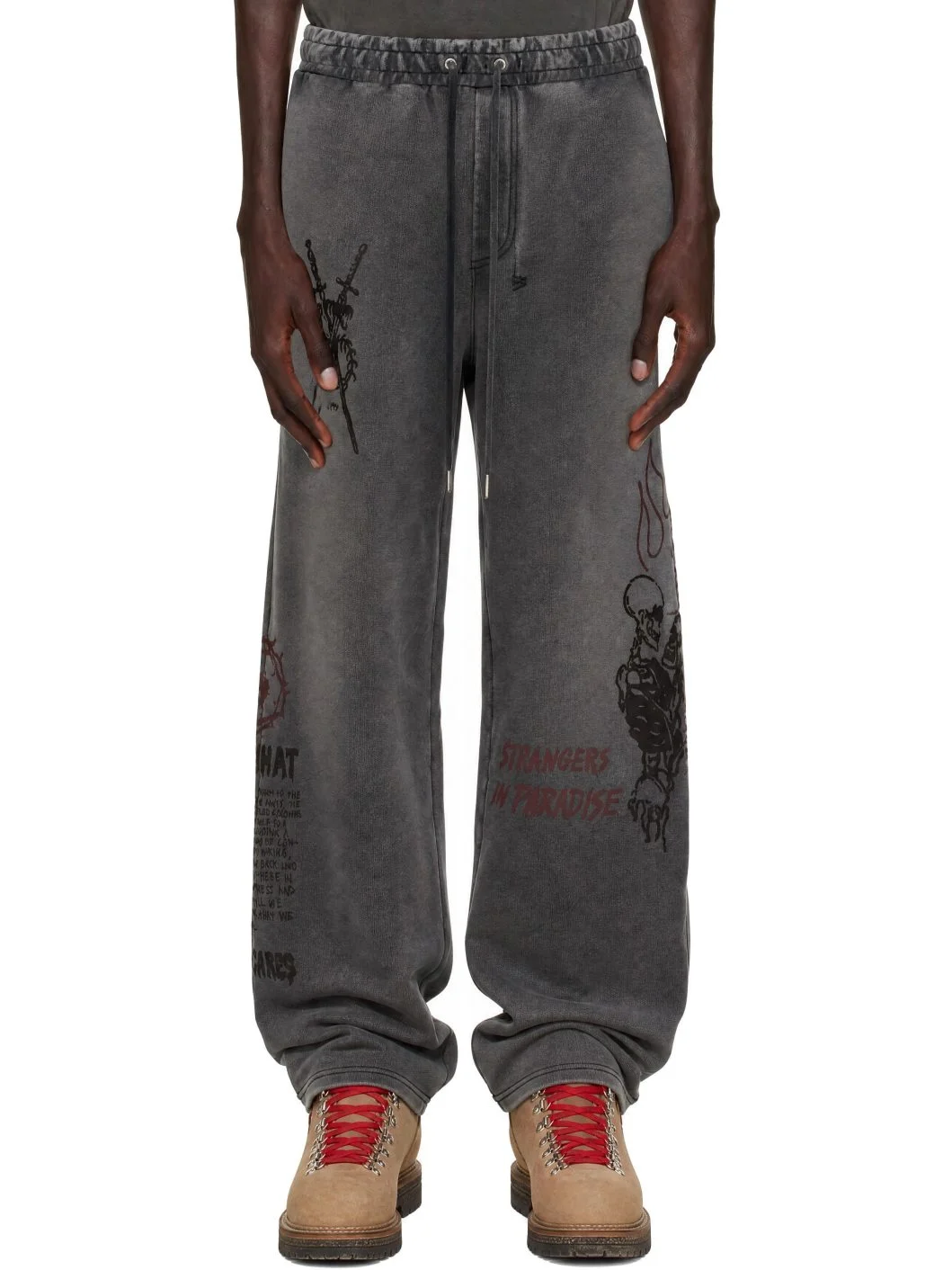 Gray Skool Tunnel Sweatpants - 1