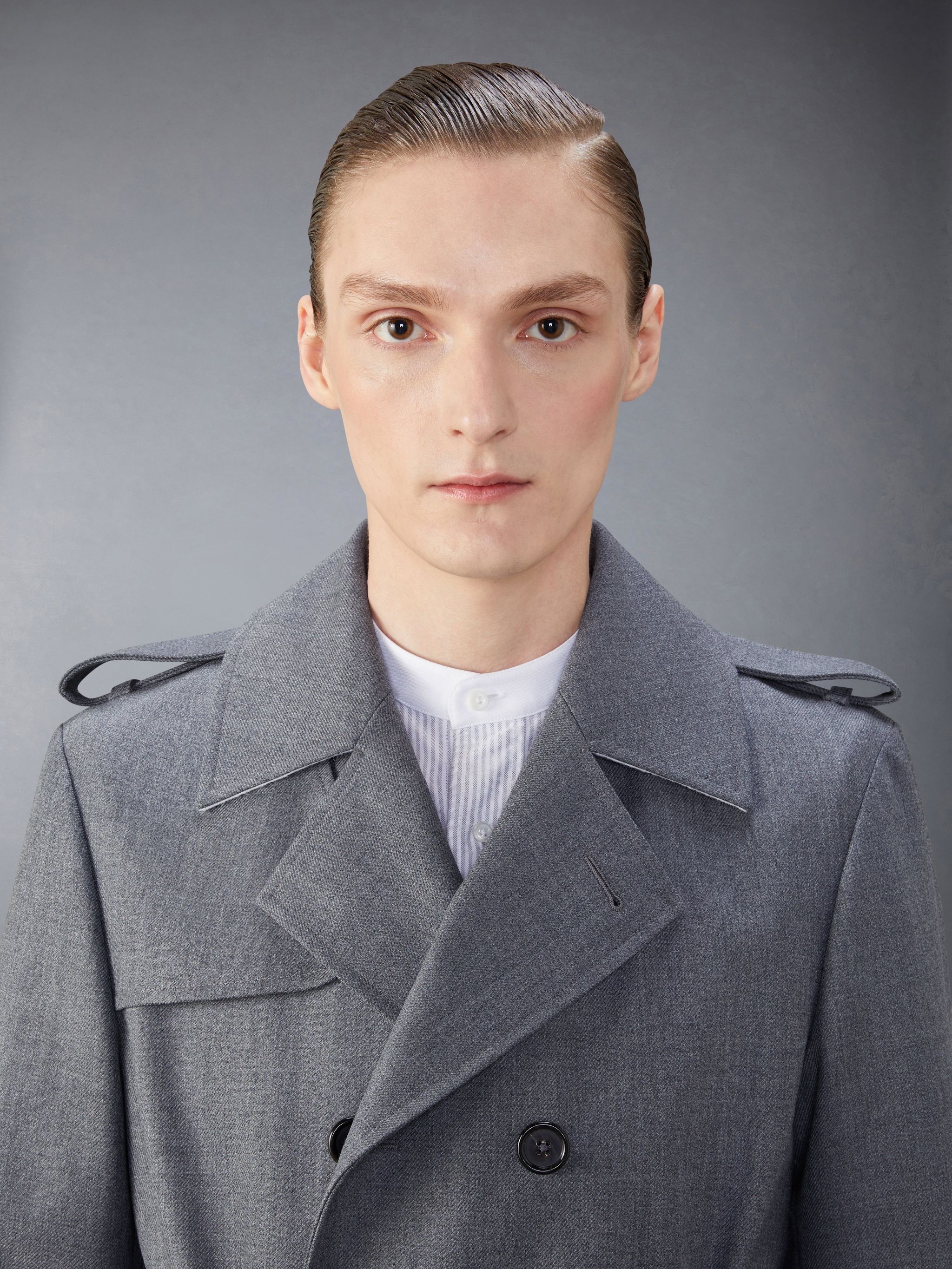 Wool Twill Unconstructed Trench Coat - 5