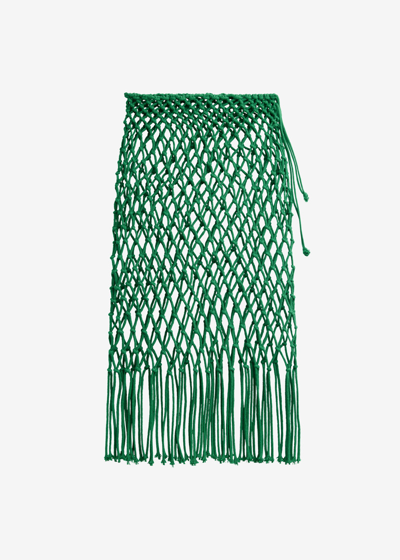 Tropea Macrame Skirt - Green 1