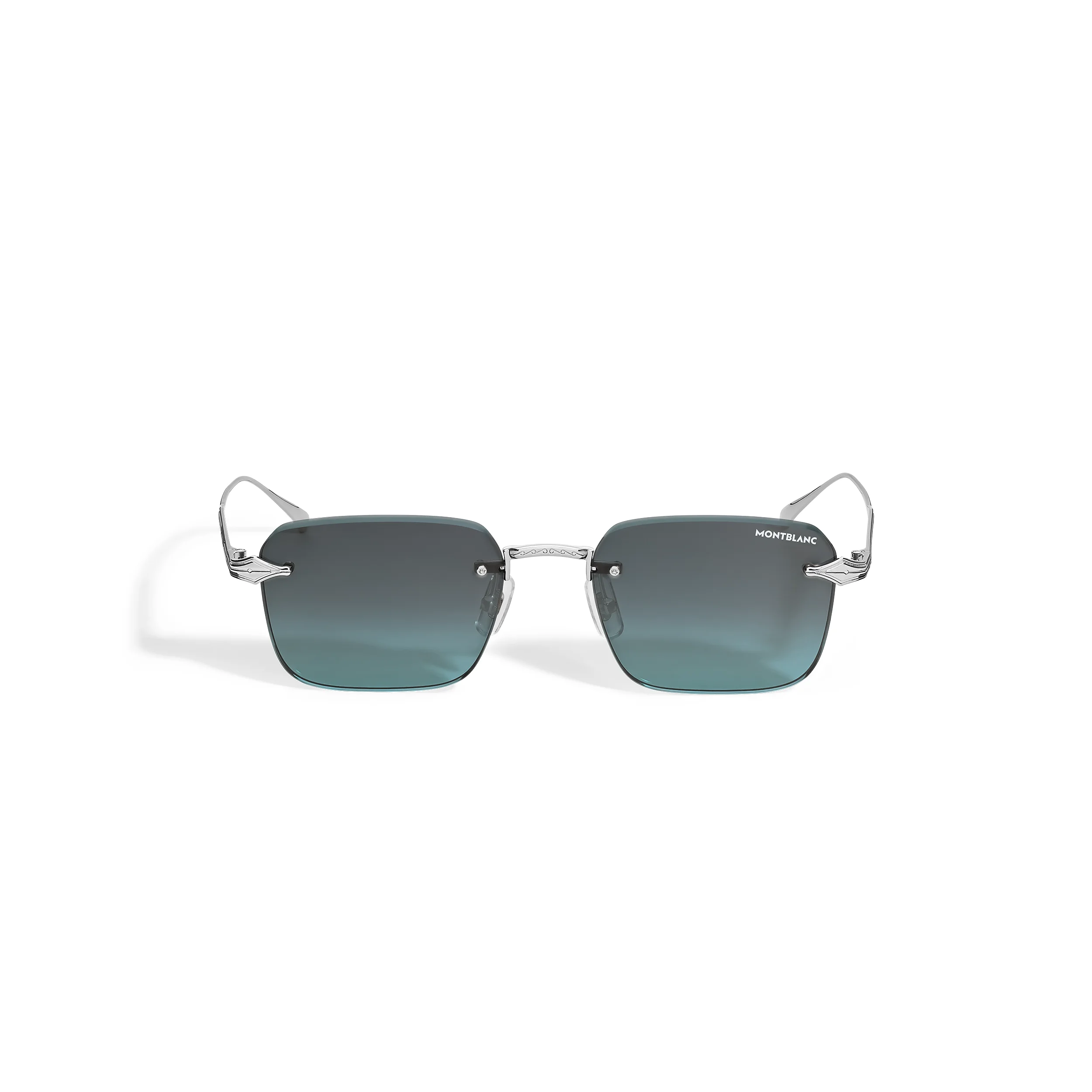 SQUARED SUNGLASSES WITH SILVER-COLORED METAL FRAME - 1