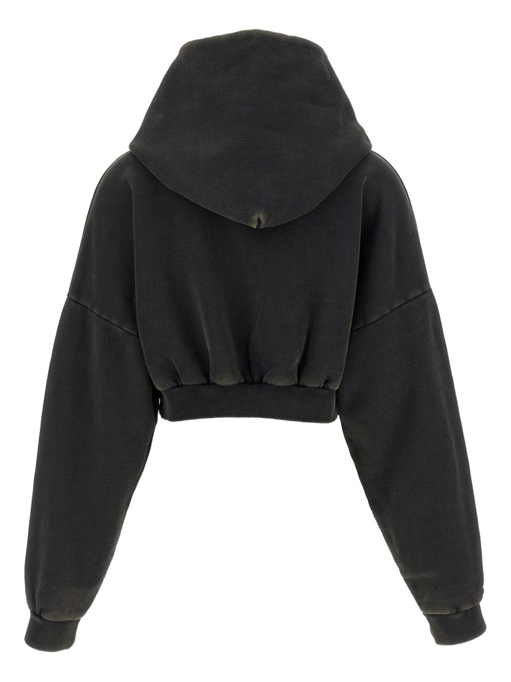 elastic-waistband hoodie - 2