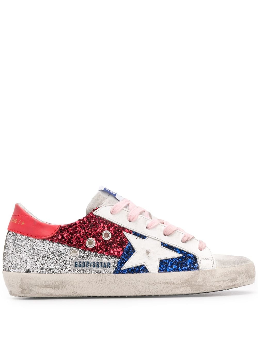 glitter detail Superstar sneakers - 1