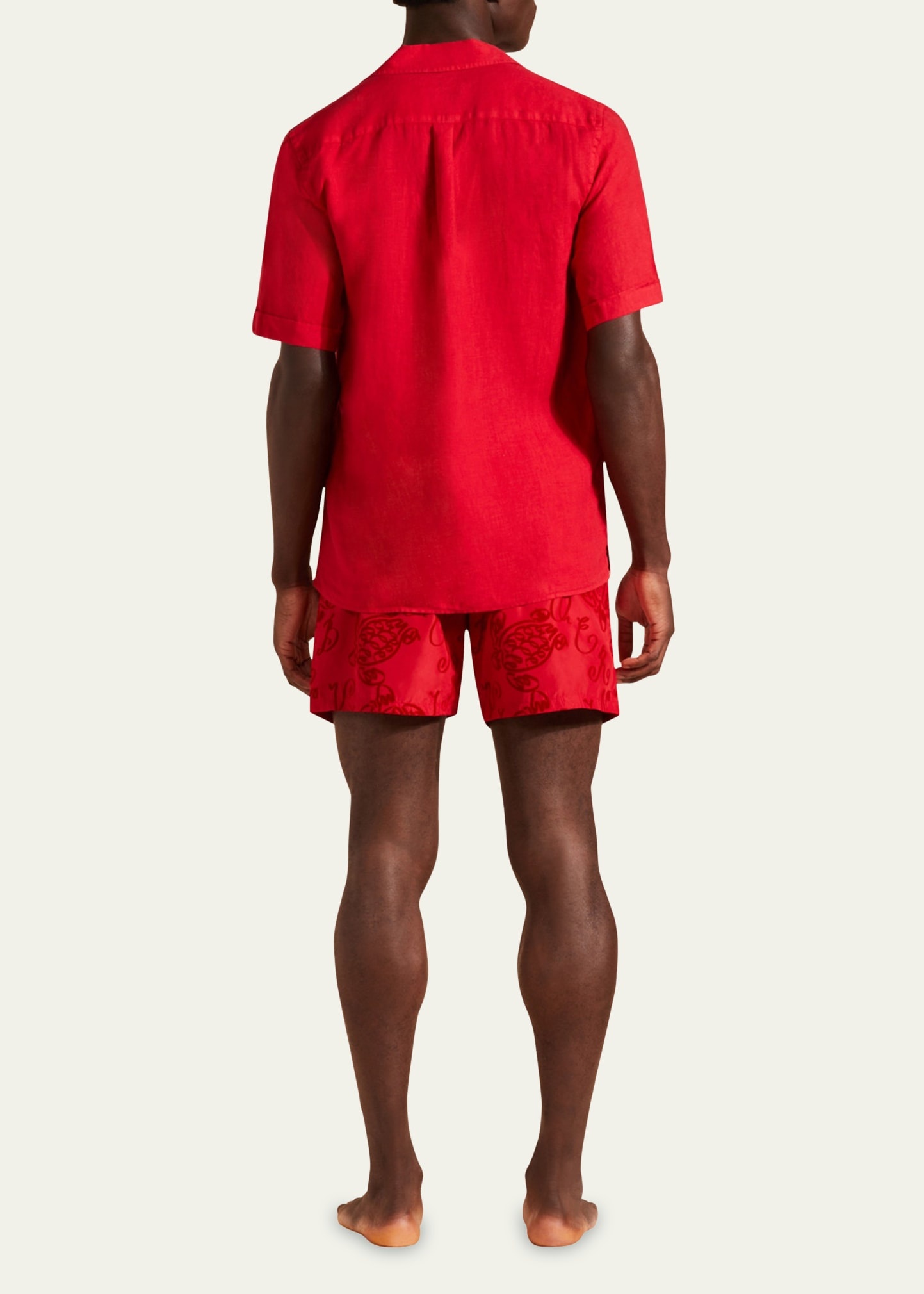 Men's Garment-Dyed Linen Camp Shirt - 3