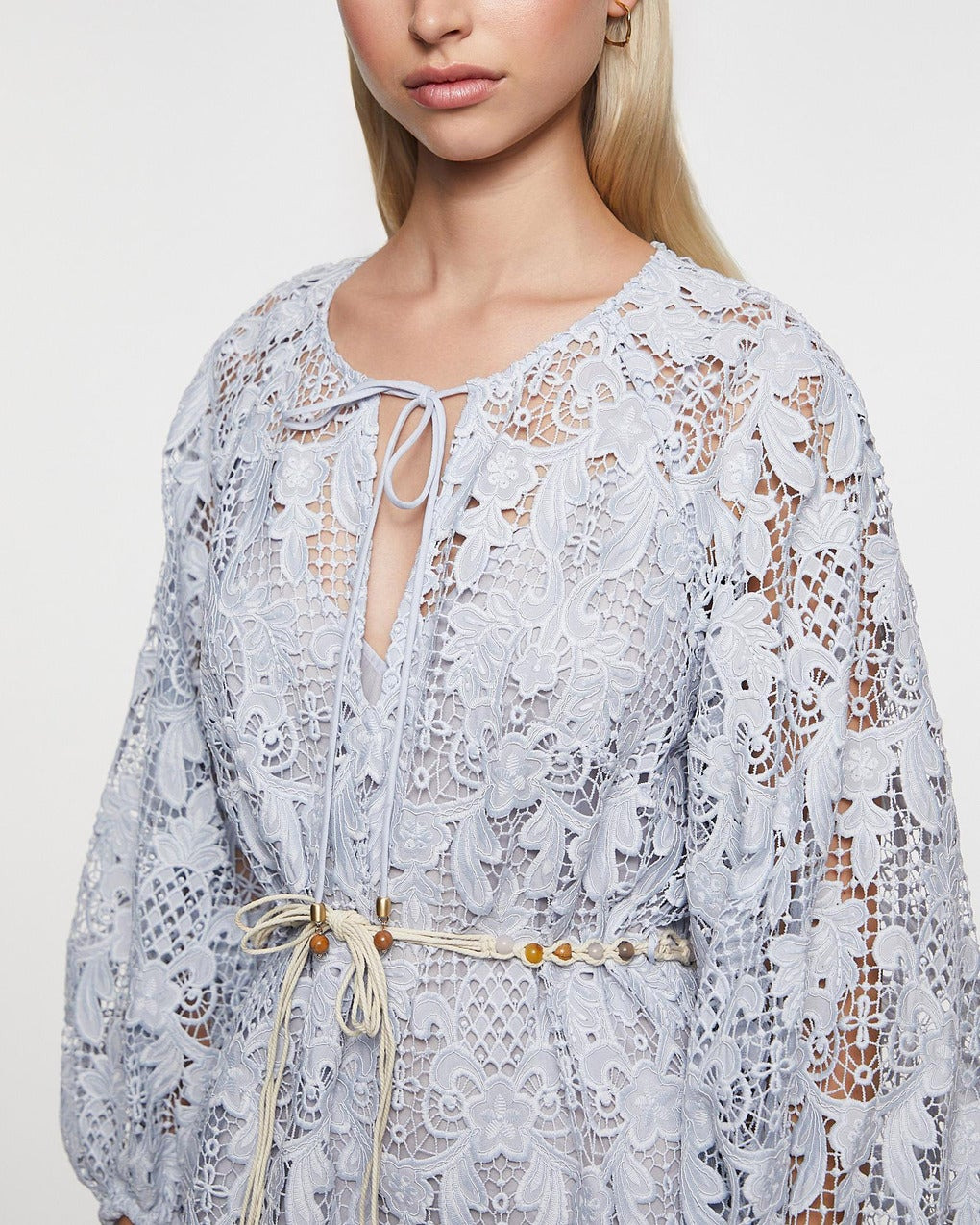 Dress Coco Lace Tunic Mini Blue - 5