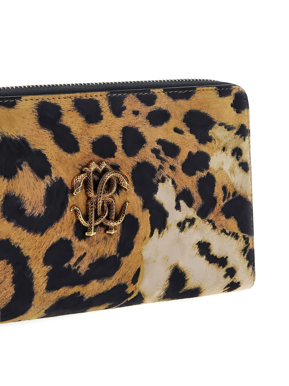 leopard-print zip-around wallet - 4