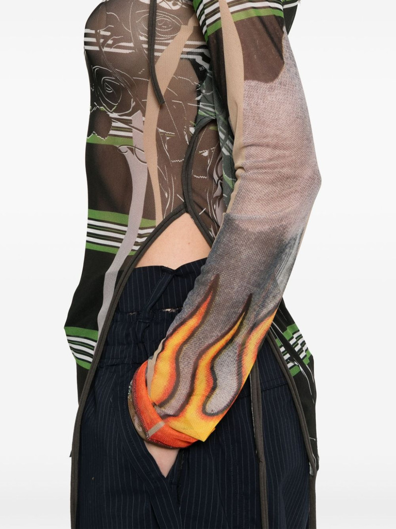 deconstructed mesh T-shirt 5