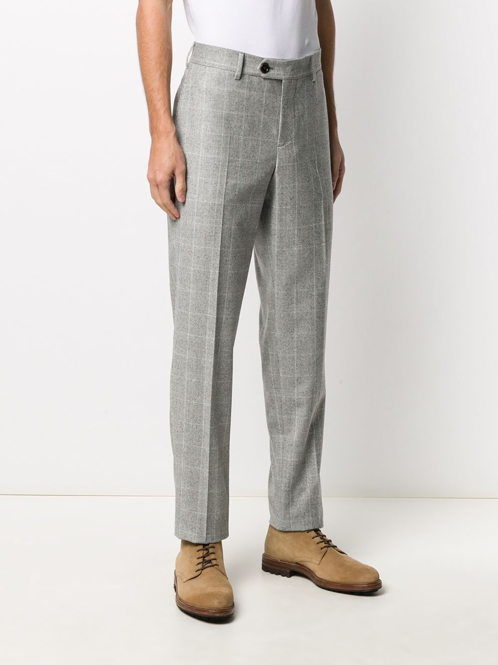 plaid wool trousers  - 3