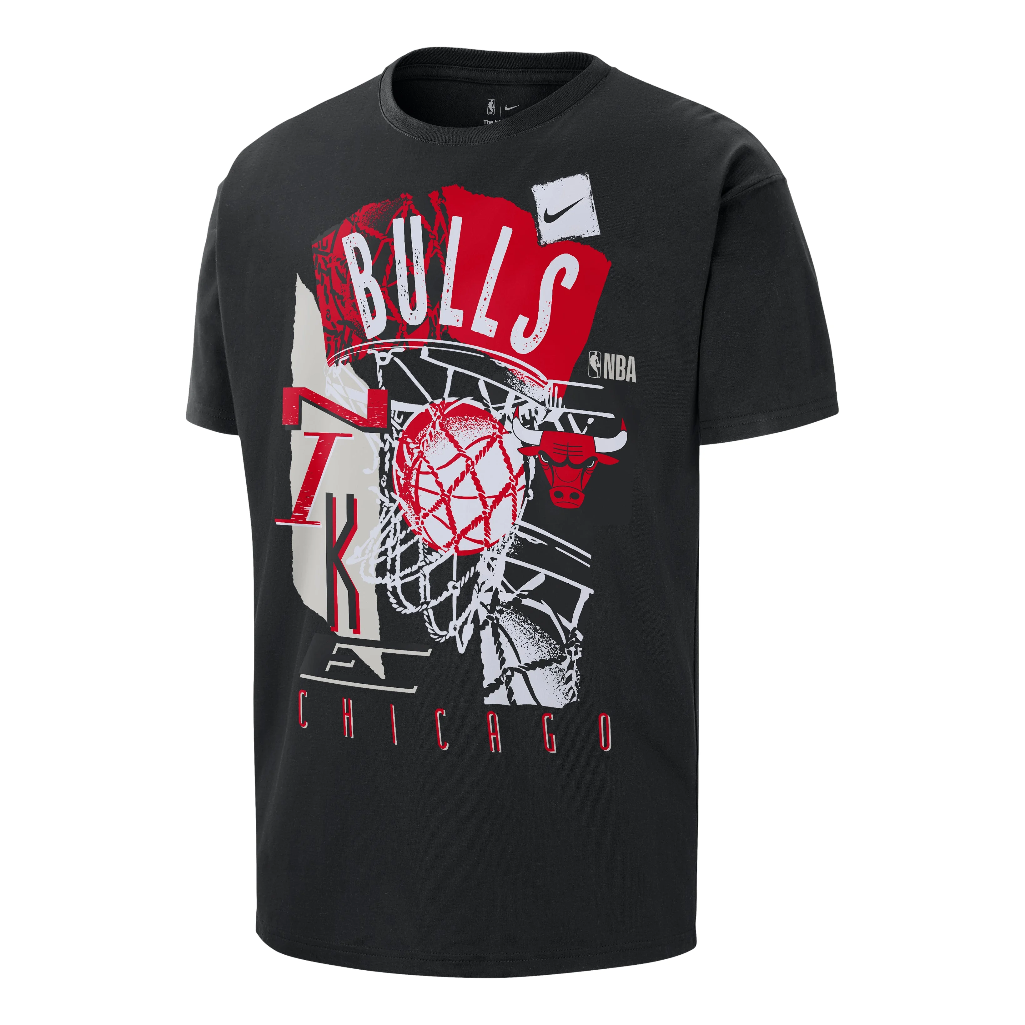 Nike NBA Chicago Bulls Courtside T-Shirt 'Black' HV5640-010 - 1