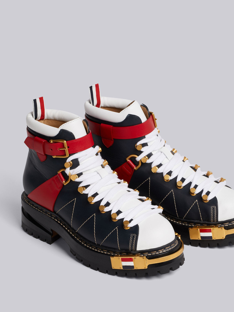Thom Browne RWB White Vitello Hiking Boot outlook