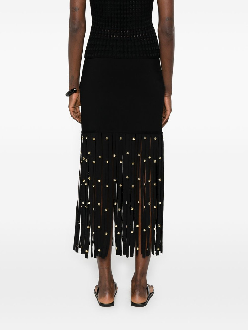 fringed embellished midi skirt 4