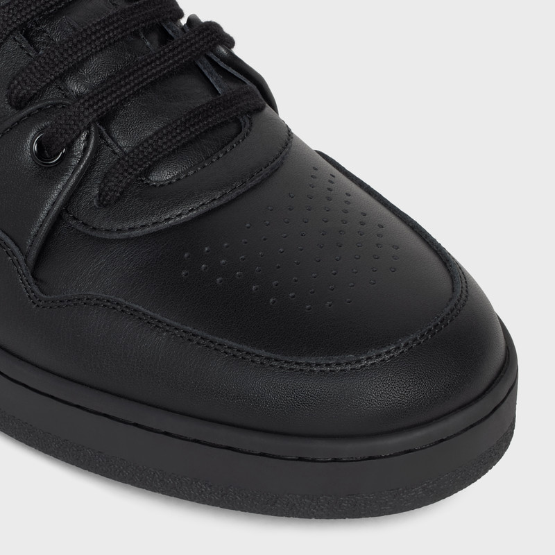 CT-04 CELINE TRAINER LOW LACE-UP SNEAKER in CALFSKIN 4