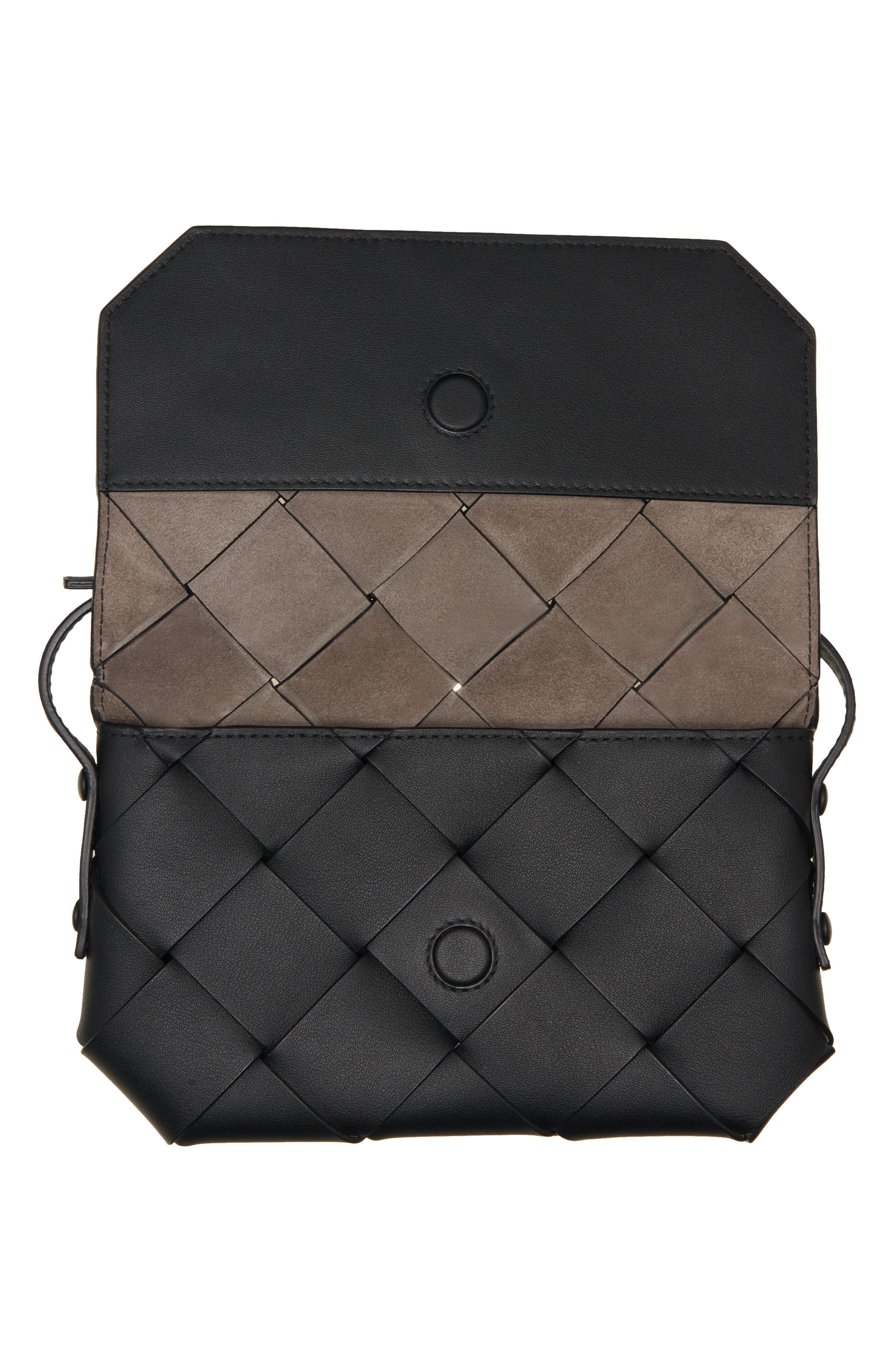Bottega Veneta Diago Intreccio Leather Crossbody Phone Pouch in Ardoise-Silver at Nordstrom - 3