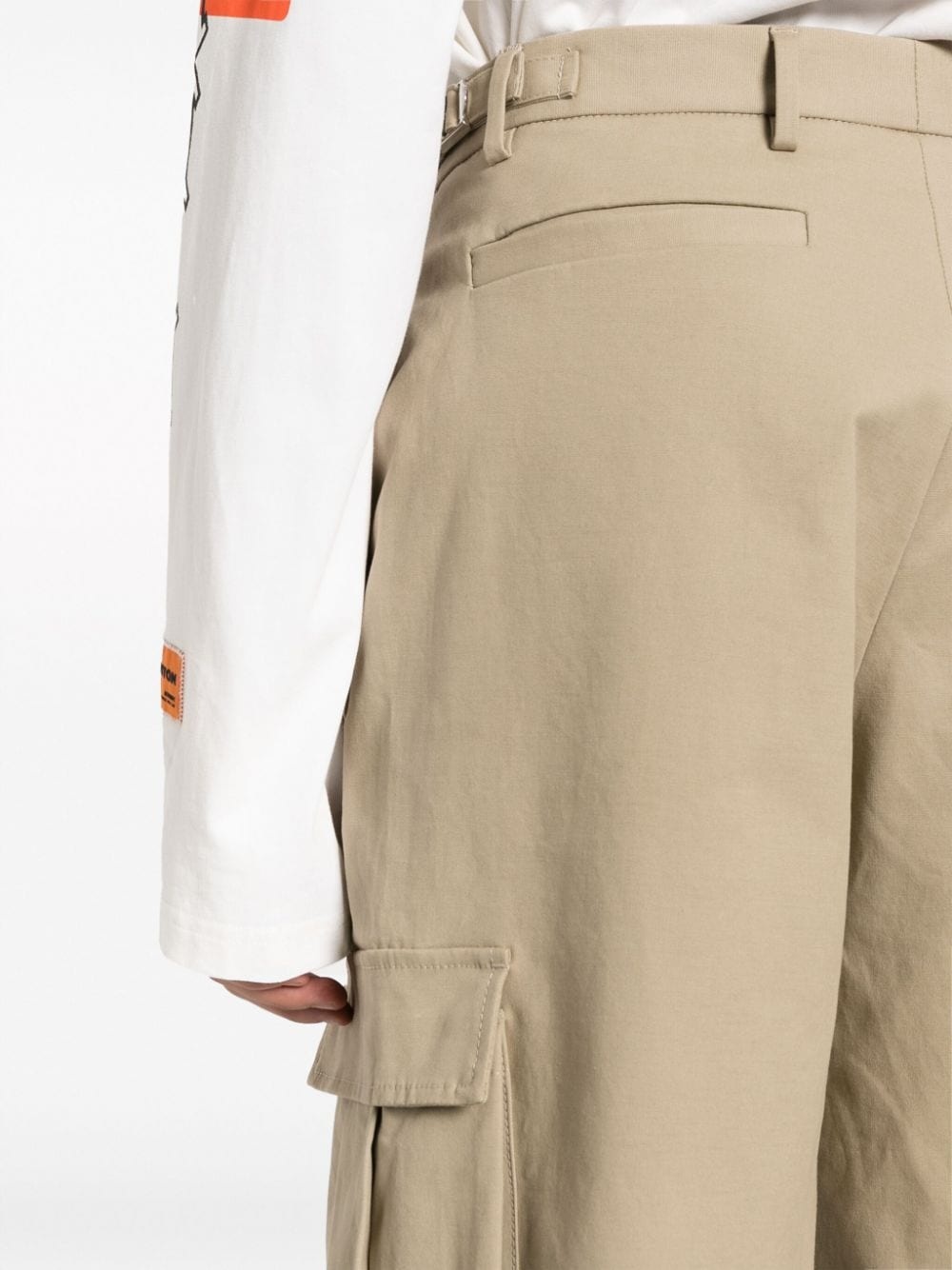 wide-leg cargo trousers - 5