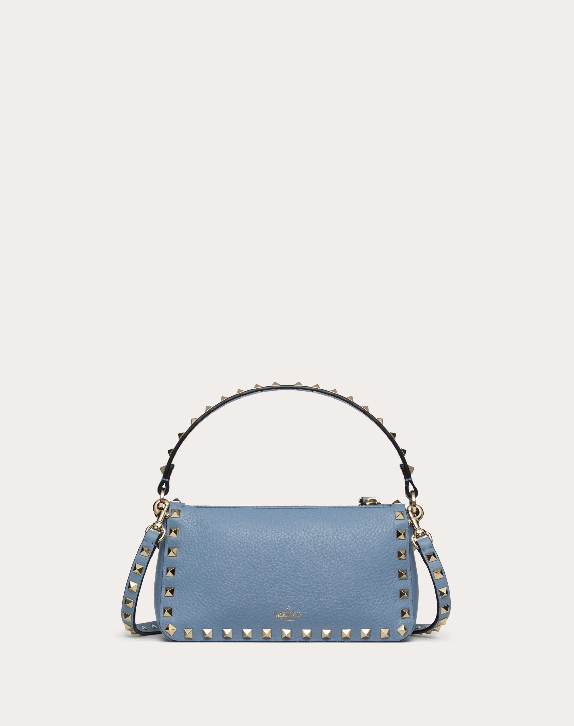 SMALL ROCKSTUD GRAINY CALFSKIN CROSSBODY BAG - 3