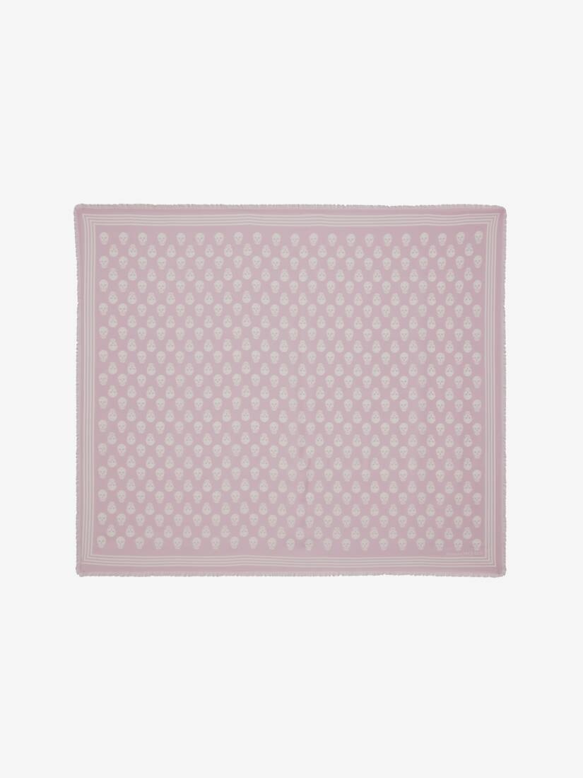 Biker Skull Scarf in Lilac/ivory - 1