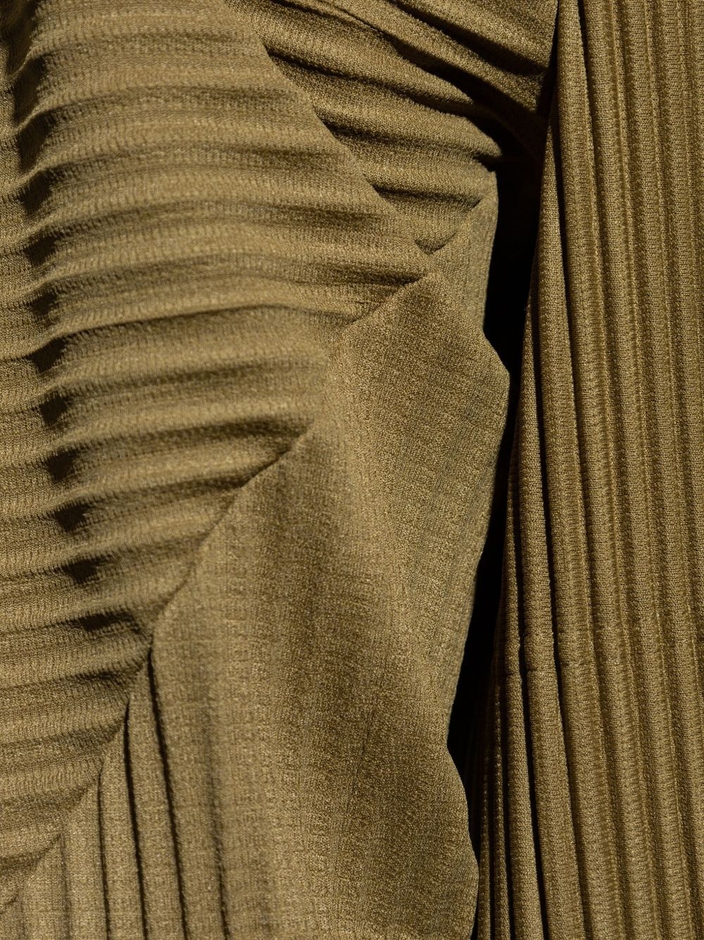 pleated zip-up jacket - 5