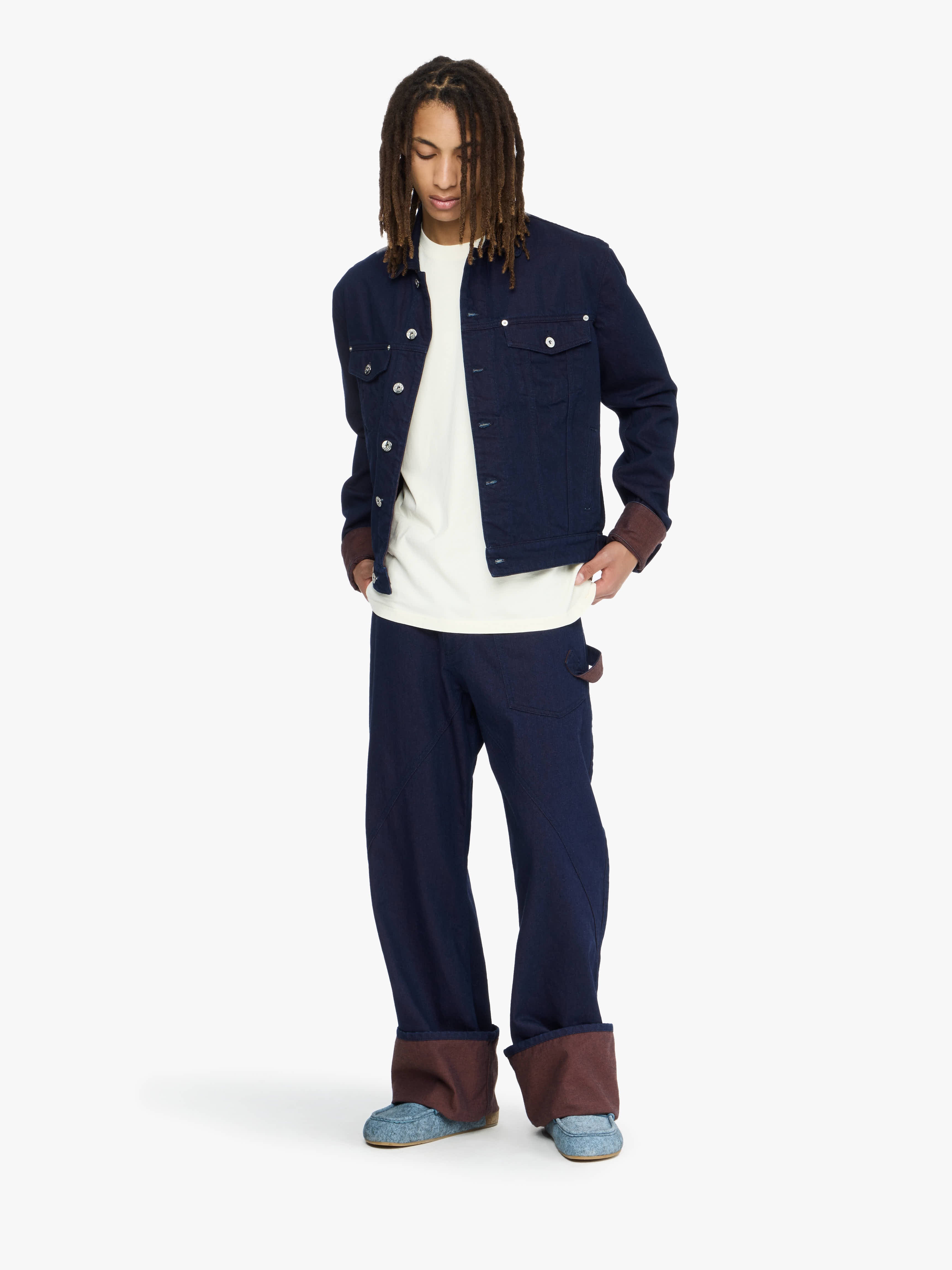 TURN UP CUFF DENIM JACKET - 2