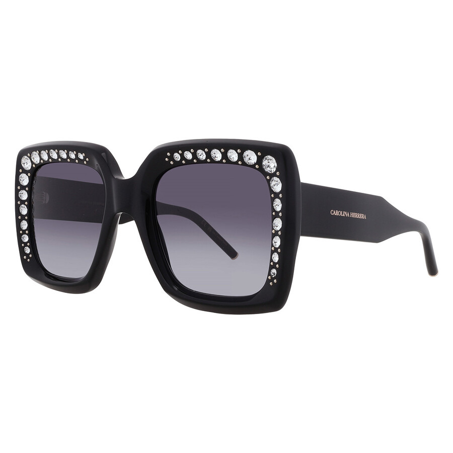 Carolina Herrera Grey Shaded Square Ladies Sunglasses HER 0178/S 0807/9O 53 - 2