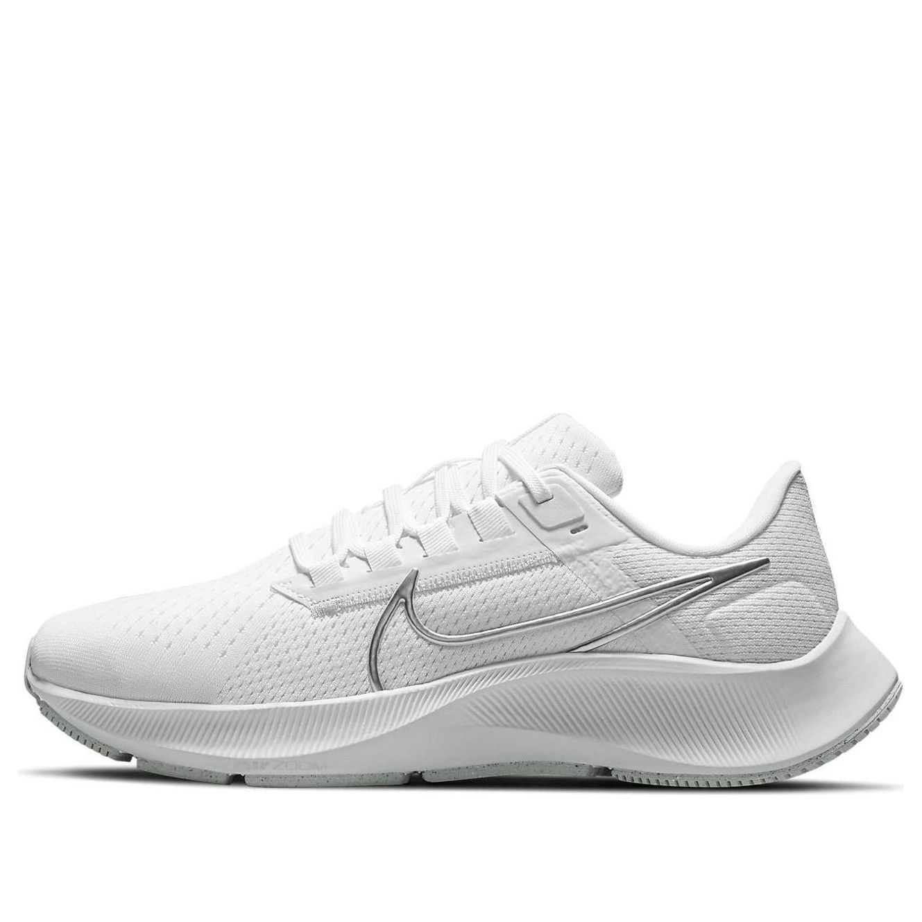 (WMNS) Nike Air Zoom Pegasus 38 'White Metallic Silver' CW7358-100 - 1