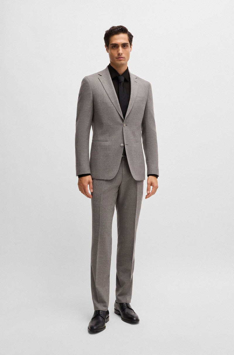 BOSS SLIM-FIT SHIRT IN ITALIAN COTTON WITH JACQUARD MONOGRAMS outlook