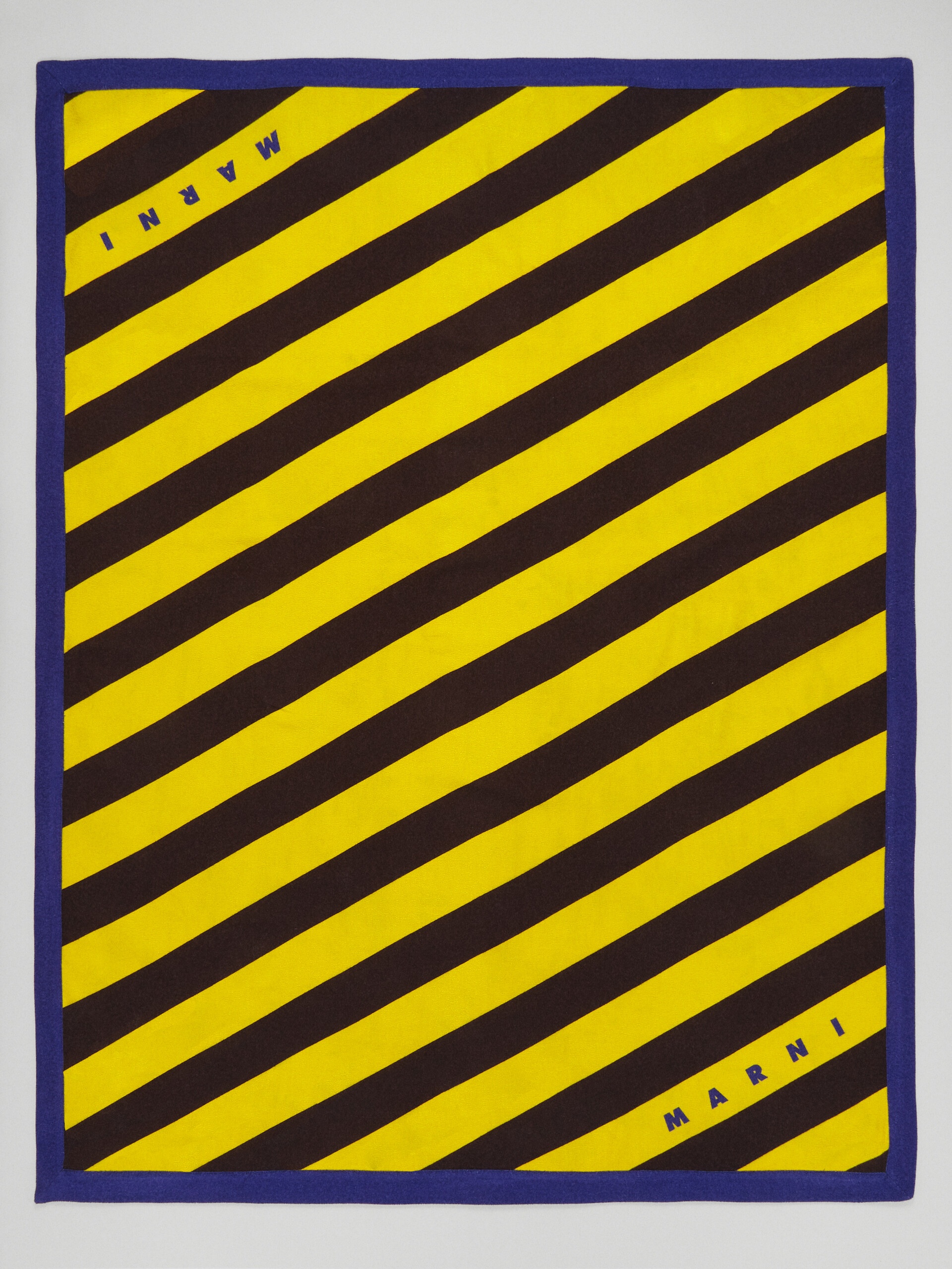 YELLOW STRIPED CRÊPE COTTON SARONG - 2