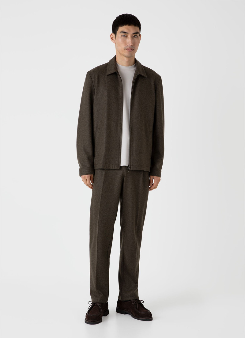 Pleated Boiled Wool Trouser 2